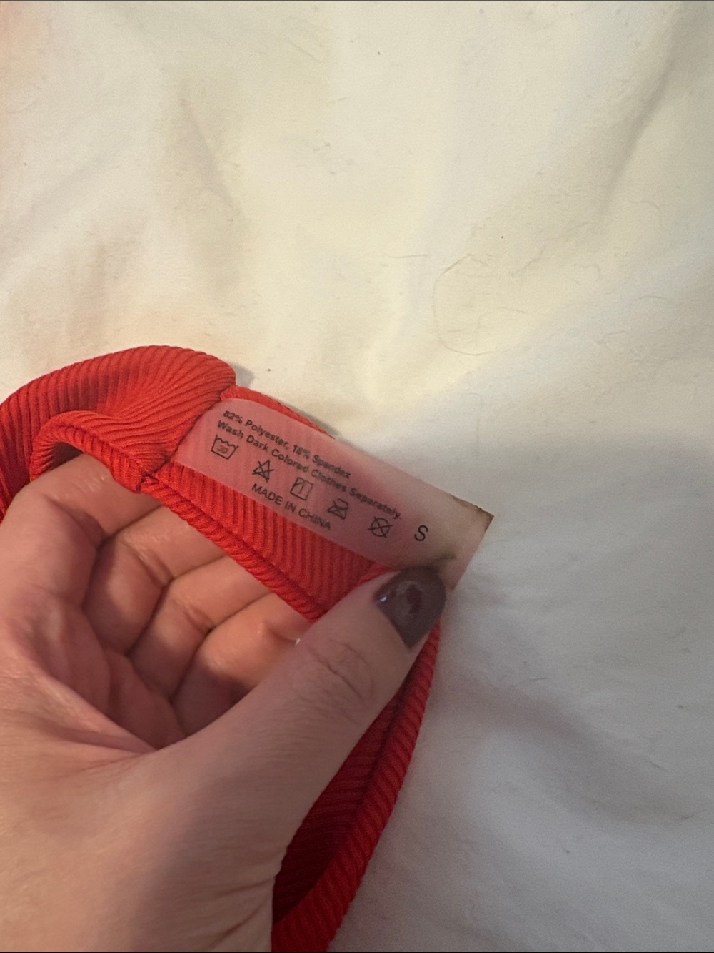 SHEIN Red Ribbed Underwire Bikini Set - Picture 2 of 3